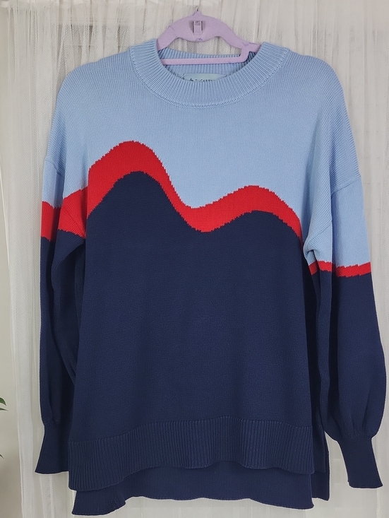 Tuckernuck Sweaters - TUCKERNUCK blue jersey stripe cotton warren Sweater. Size S